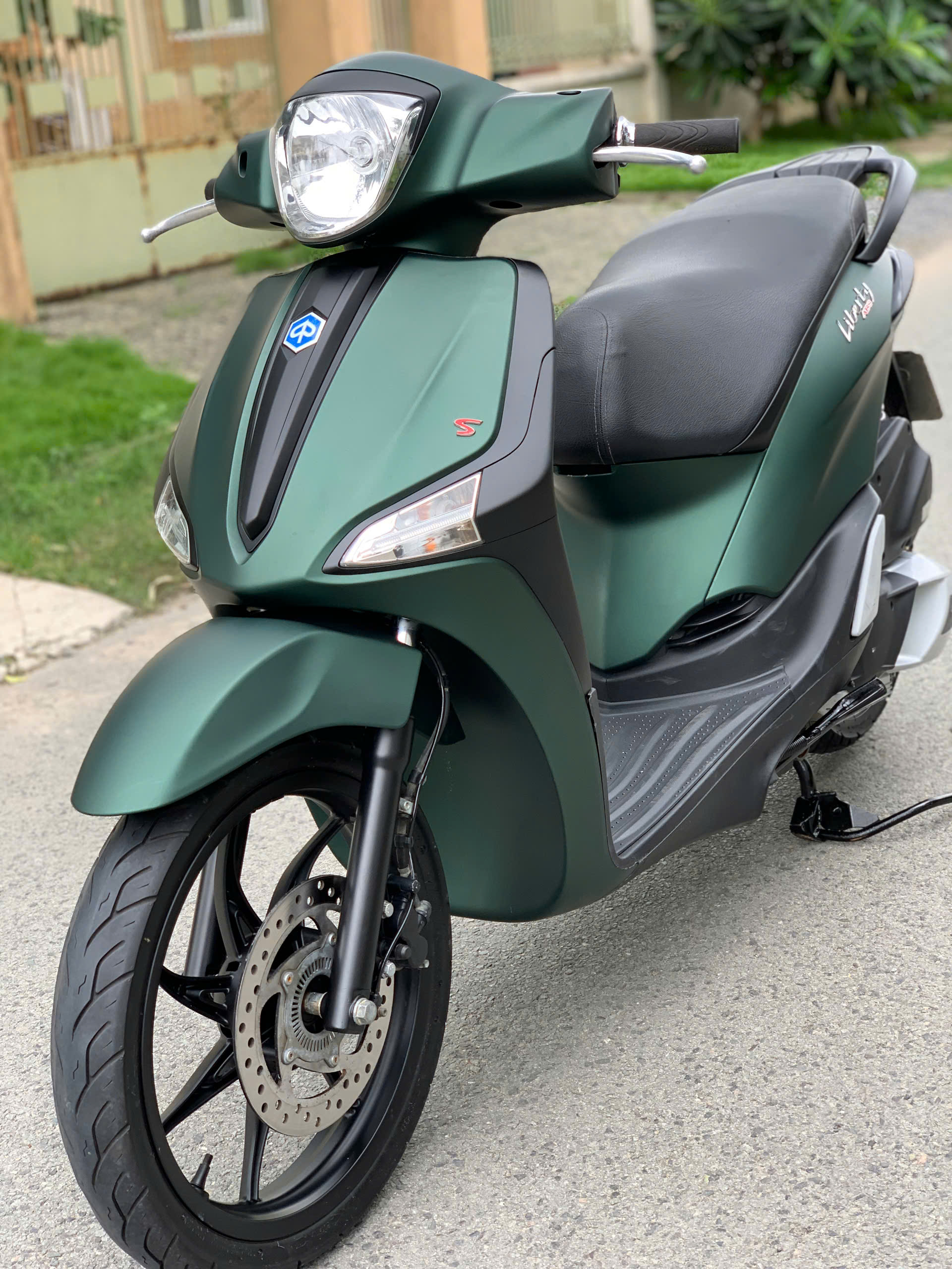 Xe Piaggio Liberty S 125 ABS máy iGET 2016 màu Xanh rêu nhám Sporty keng đẹp ngay chủ 18.5 triệu (Mã X000031)