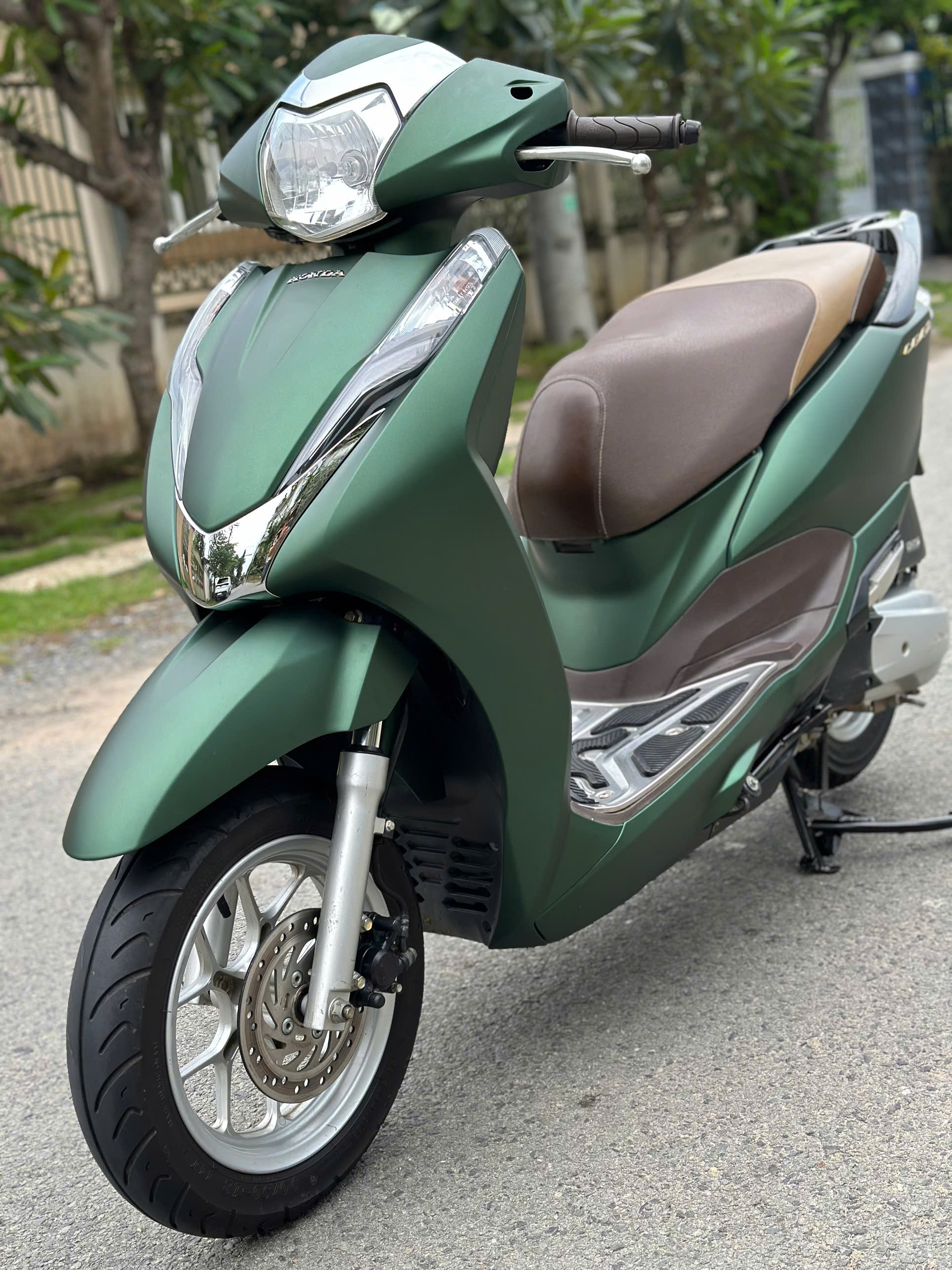 Xe Honda Lead 125 Fi 2018 Smartkey màu Xanh rêu nhám-nâu zin nguyên bản ngay chủ 224.5 triệu (Mã X000044)
